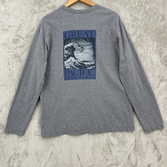 Patagonia Great Pacific Iron Works Great Wave Long Sleeve Tee USA Made - Picture 1 of 10